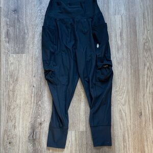 Free people movement Black High-Waisted Joggers